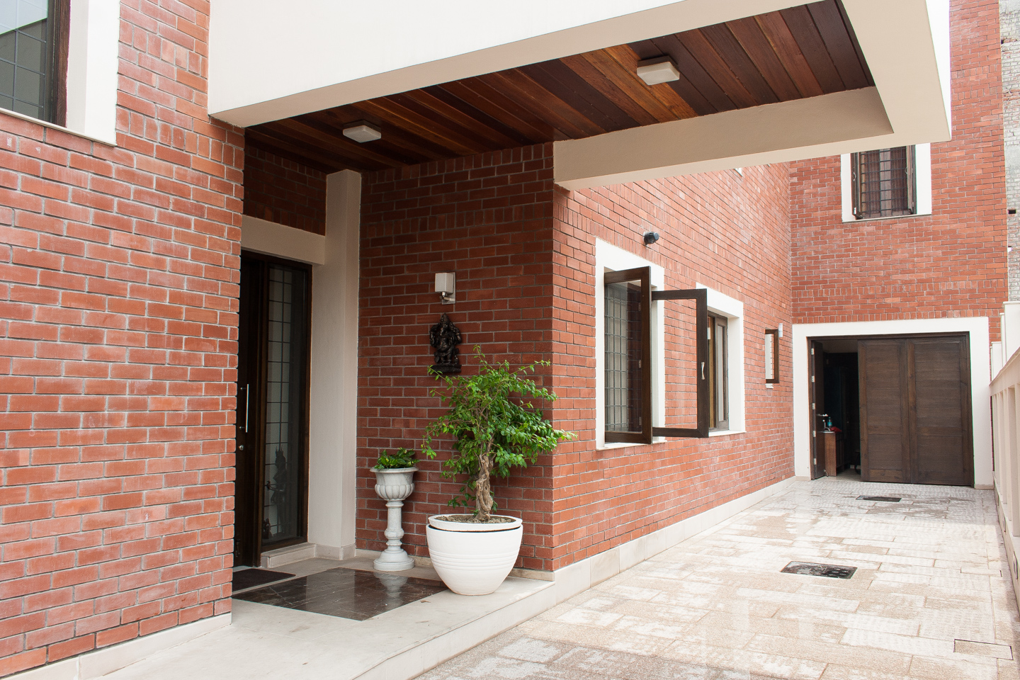 Driveway and front door