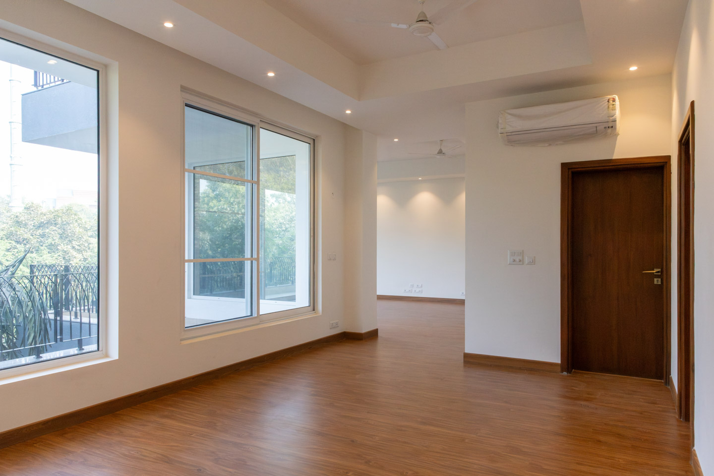 A drawing-dining room.