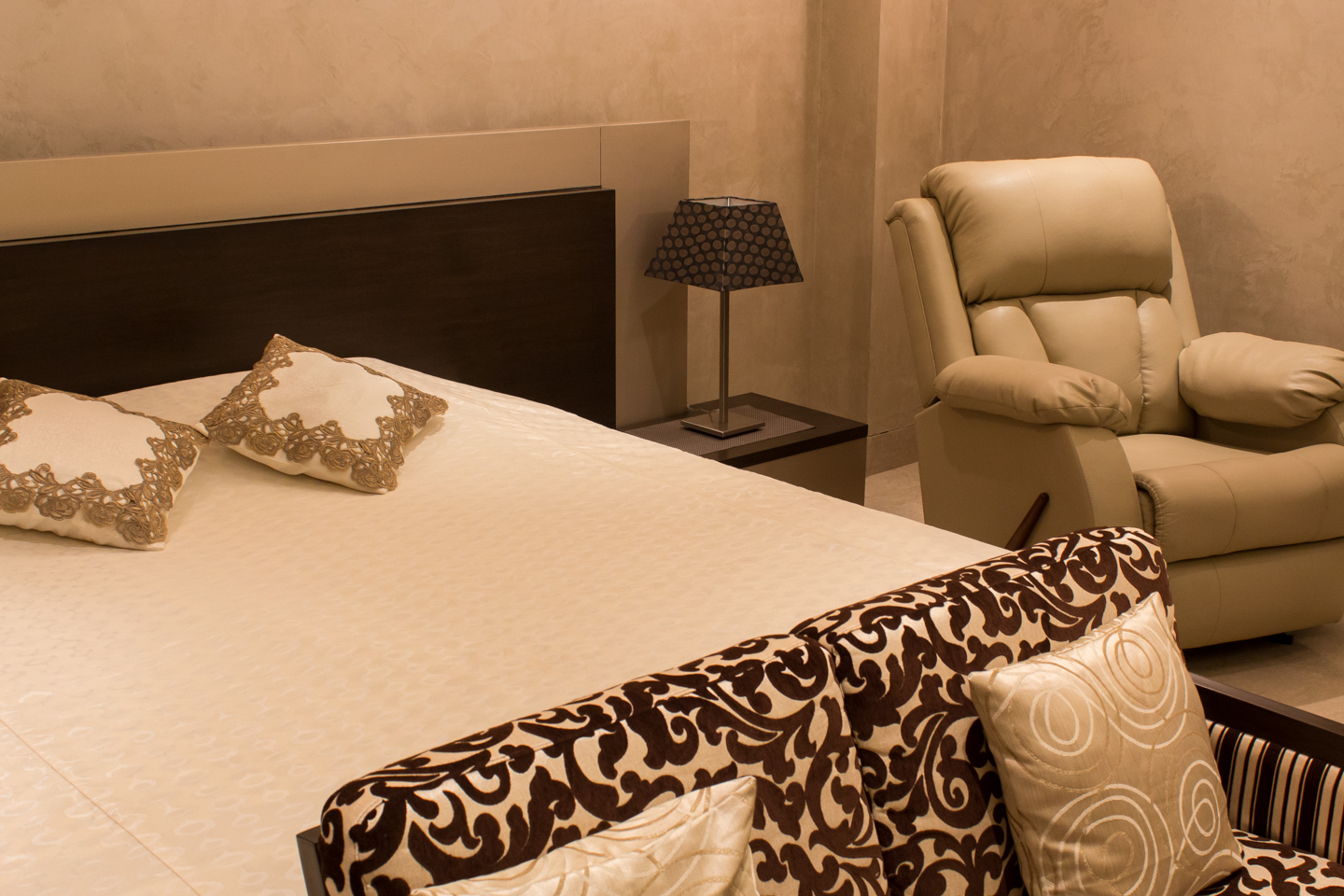 The master bedroom.
