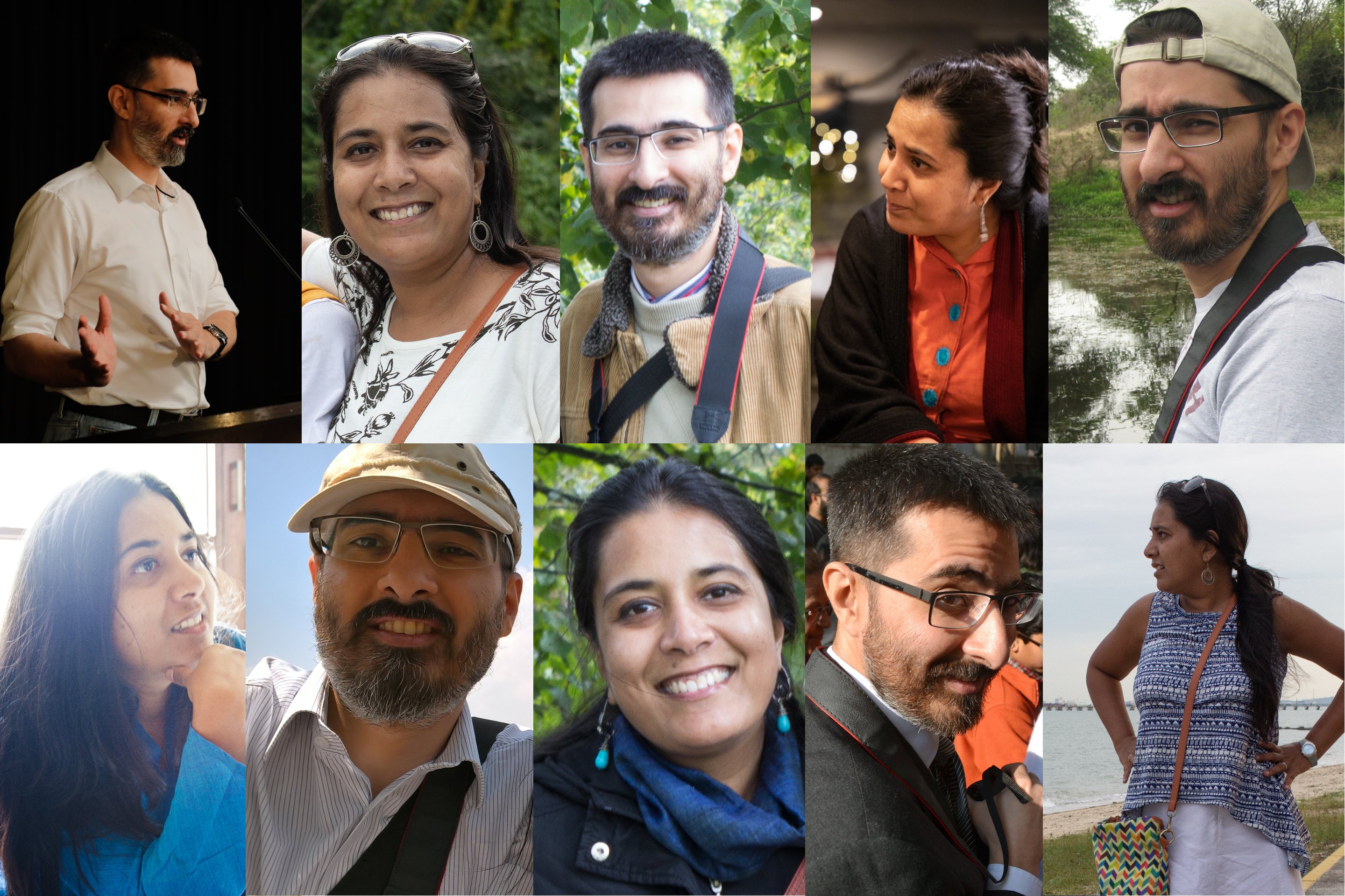 Collage of photos of the partners